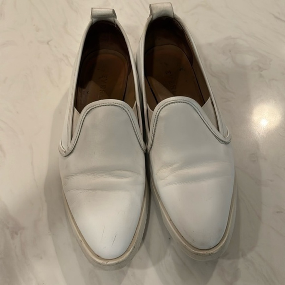 Everlane White Leather Loafer